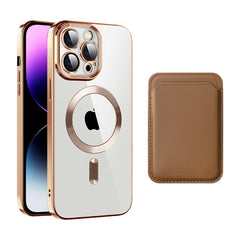 Transparent Magnetic Card Holder TPU Case for iPhone 15 Series Transparent Magnetic Card Holder TPU Case for iPhone 15 Series