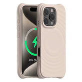 Magnetische Ripple Liquid Silikon-Telefonhülle für die iPhone 15-Serie