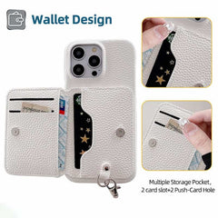 Down Jacket Wallet Card Holder Phone Case with Lanyard for iPhone 11 Series Down Jacket Wallet Card Holder Phone Case with Lanyard for iPhone 11 Series