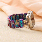 Handcrafted Stretch Stone Bracelet Watch Band