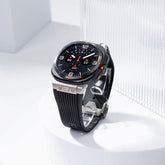 Eco-Friendly High-Tensile Silicone Strap for Samsung Galaxy Watch Ultra 47mm – Stainless Steel Connector & Folding Clasp