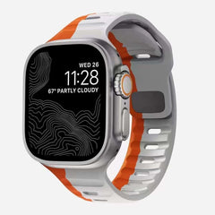 Sporty Silicone Rubber Watch Band