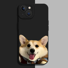 Cute Puppy Silicone Case for iPhone Series