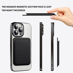 Transparent Magnetic Card Holder TPU Case for iPhone 14 Series