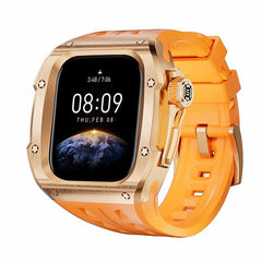 46mm Luxury Watch Band of Stainless Steel Case with Silicone Strap