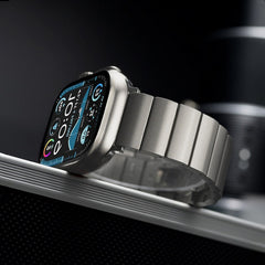 Titanium Metal Watch Band with Butterfly Clasp