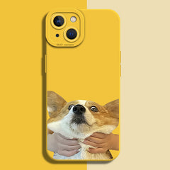 Cute Puppy Silicone Case for iPhone Series