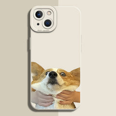Cute Puppy Silicone Case for iPhone Series
