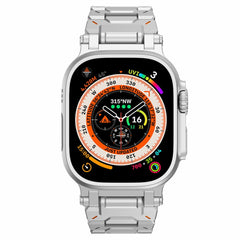 Stainless Steel Three-Bead Metal Watch Strap