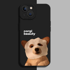 Cute Puppy Silicone Case for iPhone Series