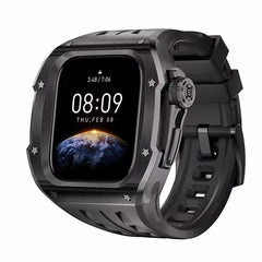 46mm Luxury Watch Band of Stainless Steel Case with Silicone Strap