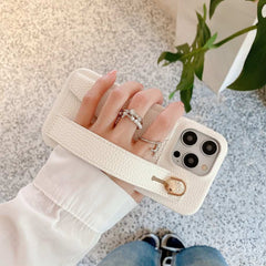 Wallet Card Holder Phone Case with Wrist Strap for iPhone 14 Series