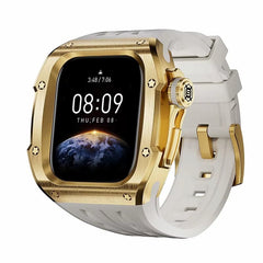 46mm Luxury Watch Band of Stainless Steel Case with Silicone Strap